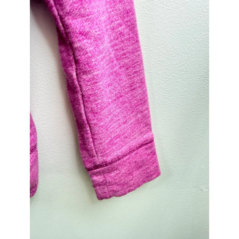 Old Navy Girls Pink Space Dye‎ Zip Up Hoodie Sweatshirt Size 8 Comfy Spring Cozy